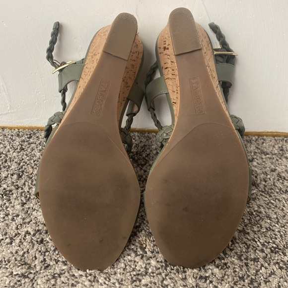 Talbots SUMMER SAGE ROYCE BRAID WEDGE SHOE 5.5 cork heel like new! Worn inside. - Picture 5 of 8